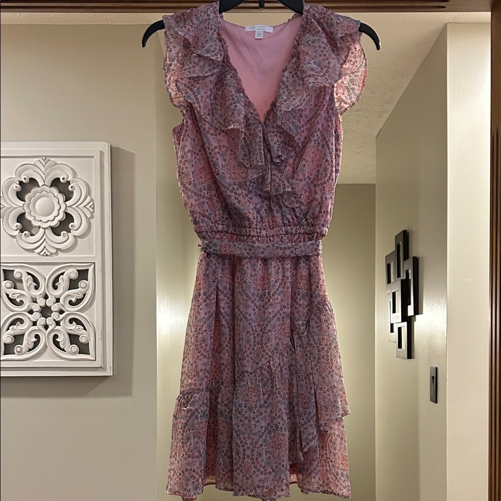 LC Lauren Conrad Pink Floral Mini Dress